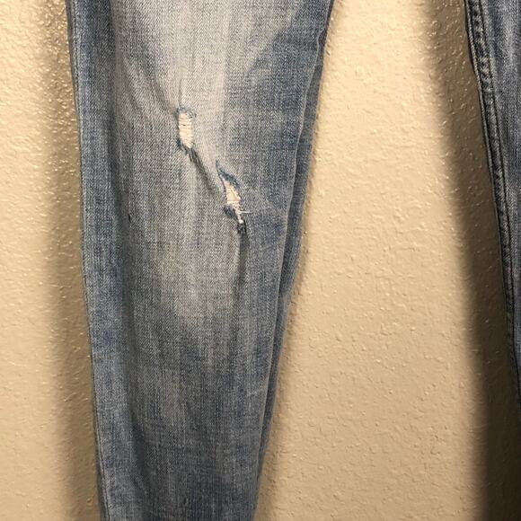Studio Blue Size 26in Grunge Skinny Jeans Distressed Light Wash Pants w Pockets - Picture 4 of 14